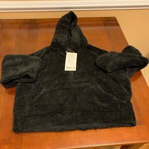 Lululemon Scuba Oversized Half-Zip Fleece Hoodie (M/L) Black NWT